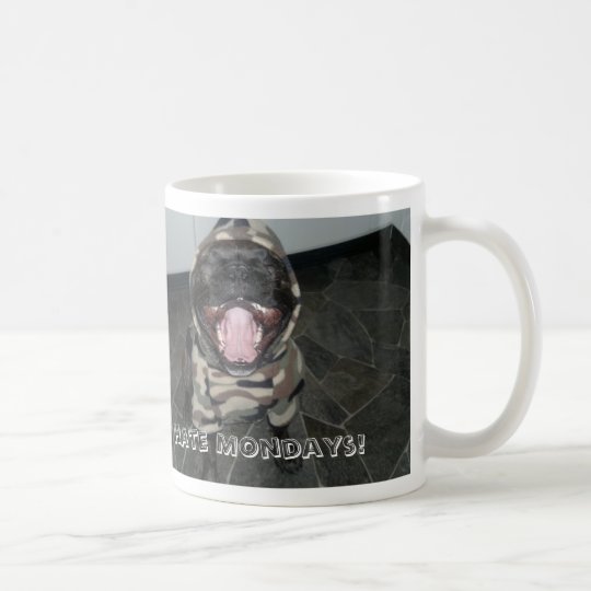 Churchill the French Bulldog "I Hate Mondays" Mug