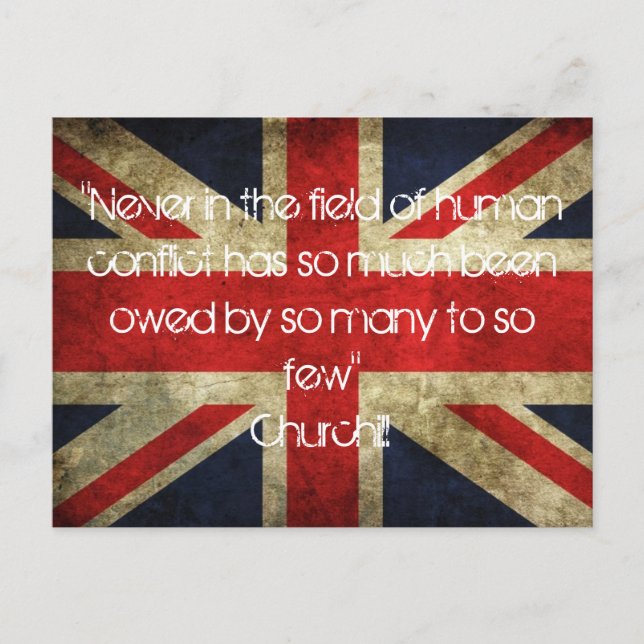 Churchill Union Flag Postcard (Front)