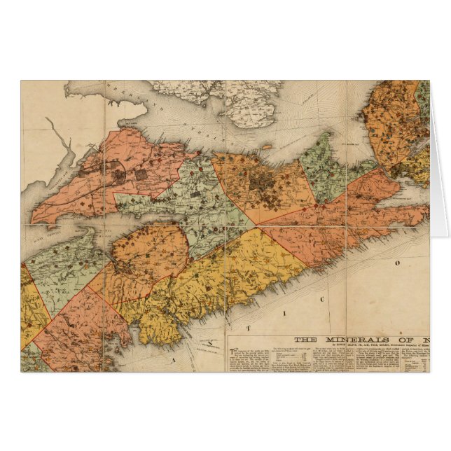 Church's mineral map of Nova Scotia (Front Horizontal)