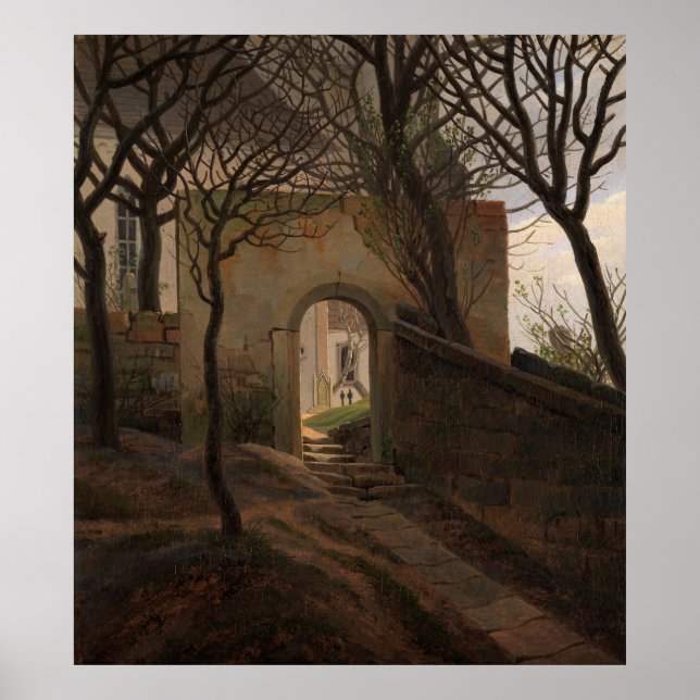 Churchyard gate [1822] by Caspar David Friedrich Poster (Front)
