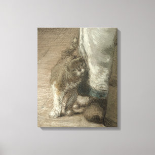 Churning Butter, 1866-68 Canvas Print
