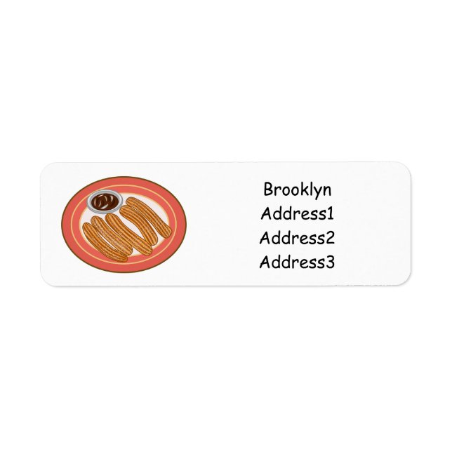 Churro cartoon illustration (Front)