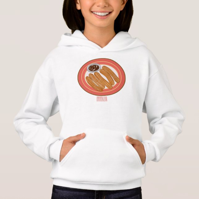Churro cartoon illustration  (Front)