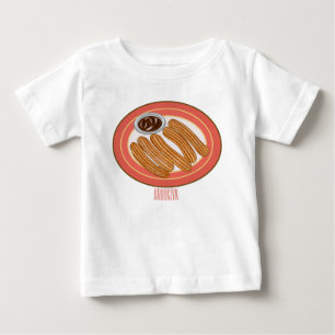Churro cartoon illustration   baby T-Shirt