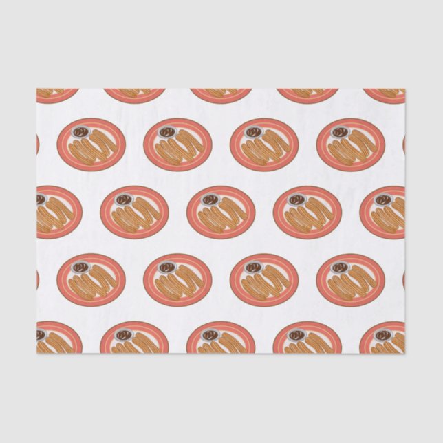 Churro cartoon illustration  tissue paper (Front)