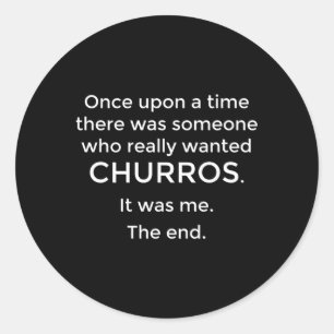 Churro Churros Classic Round Sticker