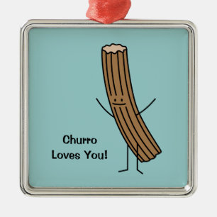 Churro Loves You! Metal Tree Decoration