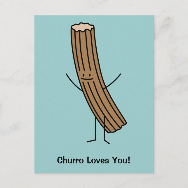 Churro Loves You! Postcard (Front)