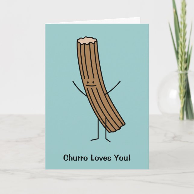 Churro Loves You! Thank You Card (Front)
