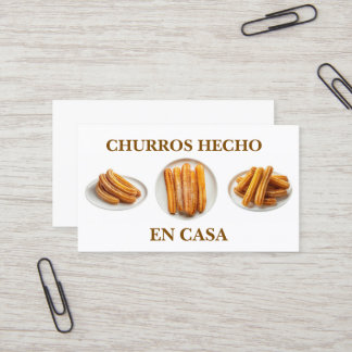 Churros hecho en casa business card