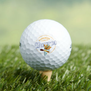 Churros Snack Vintage Dessert Retro Street Food Golf Balls