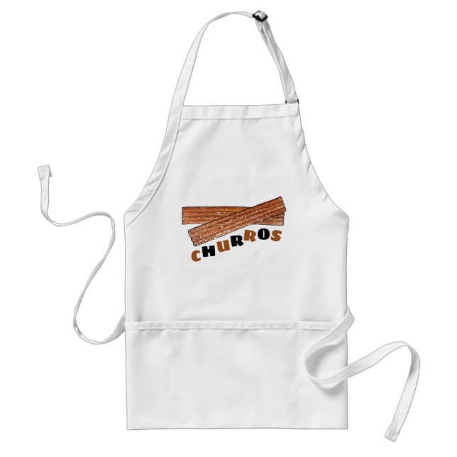 CHURROS Spanish Portuguese Fried Churro Pastry Standard Apron (Front)