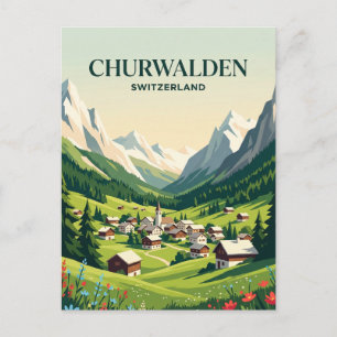 Churwalden Switzerland Postcard