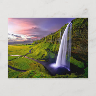 Chute d'eau Islande Postcard