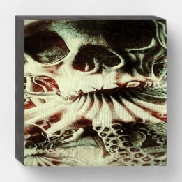 Chuthulu Rising wooden wall art Box Sign