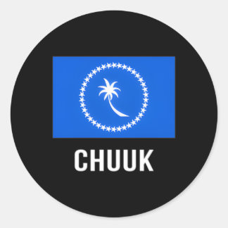 Chuuk Flag Chuukese Classic Round Sticker