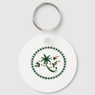 Chuuk Flag Key Ring
