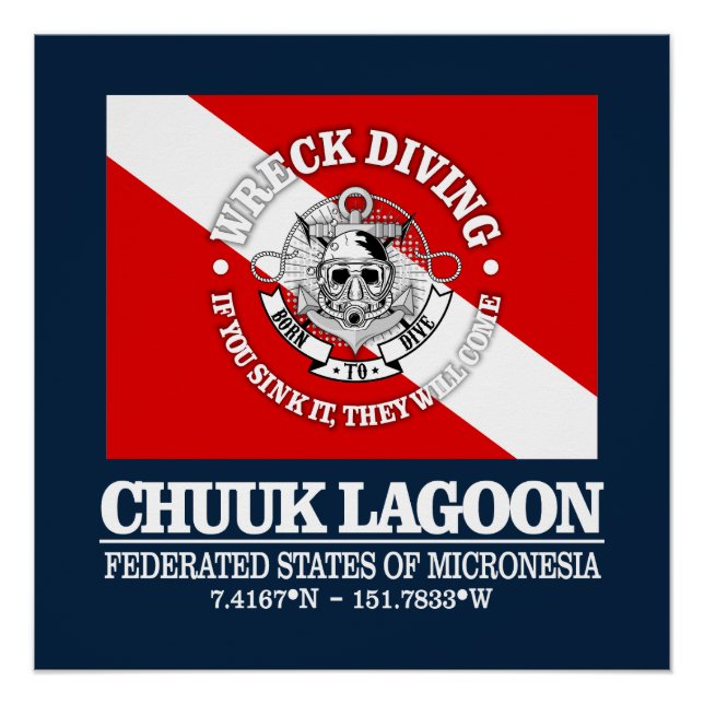 Chuuk Lagoon (best wrecks) Poster (Front)