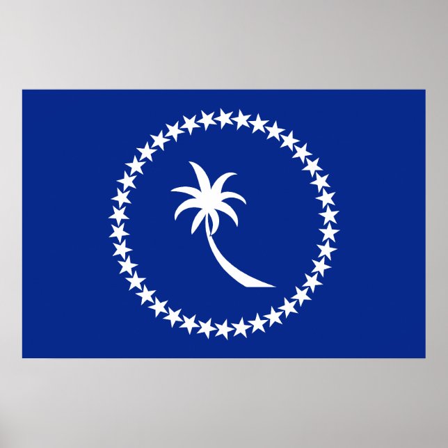 Chuuk, Micronesia flag Poster (Front)