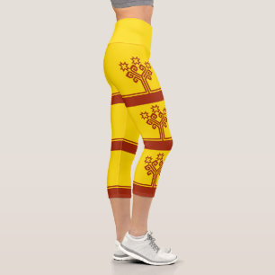 Chuvashia Flag Capri Leggings
