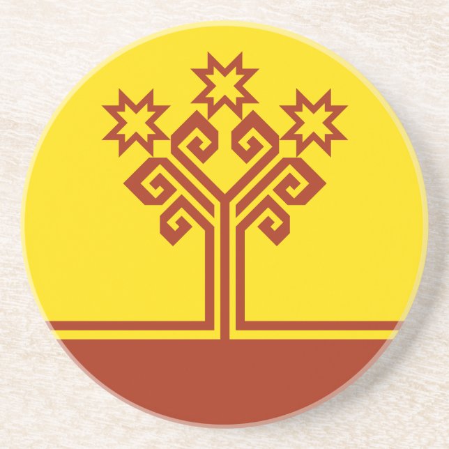 Chuvashia Flag Coaster (Front)
