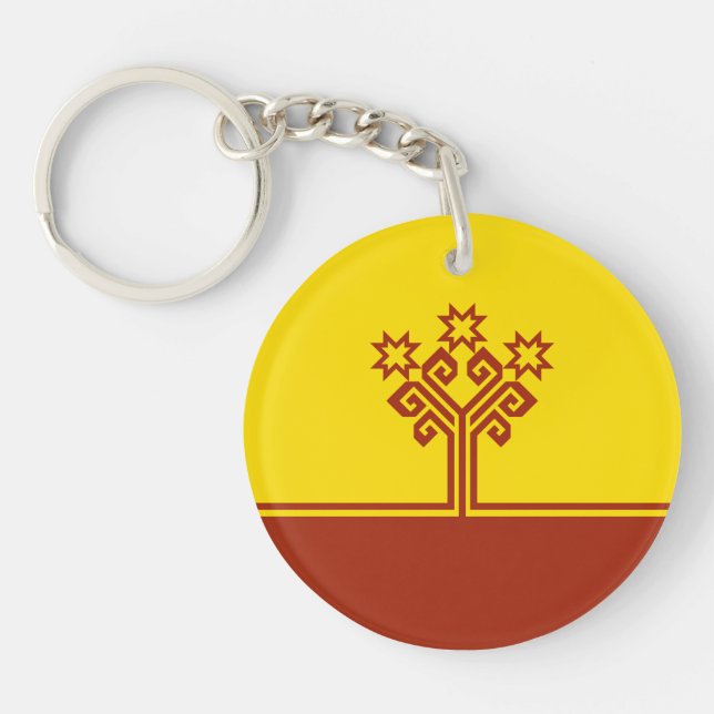 Chuvashia Flag Key Ring (Front)