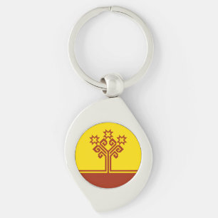 Chuvashia Flag Key Ring