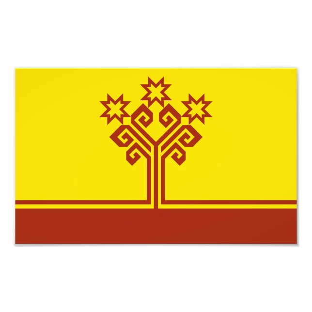 Chuvashia Flag Photo Print (Front)
