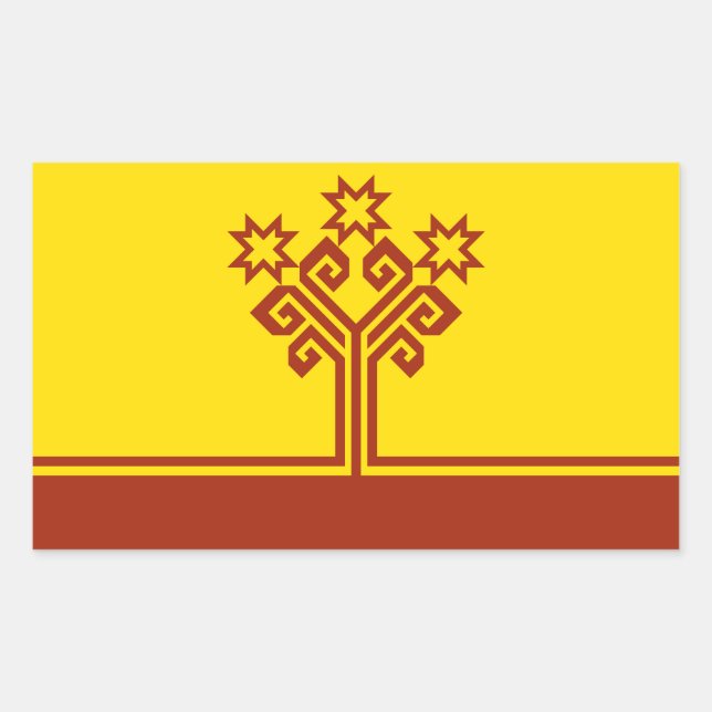 Chuvashia Flag Rectangular Sticker (Front)