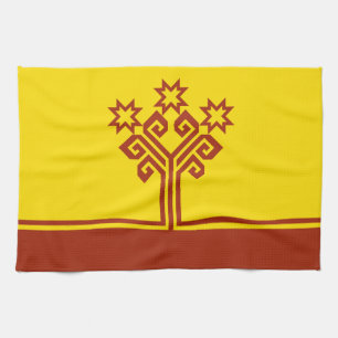 Chuvashia Flag Tea Towel