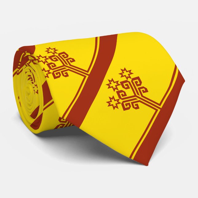 Chuvashia Flag Tie (Rolled)