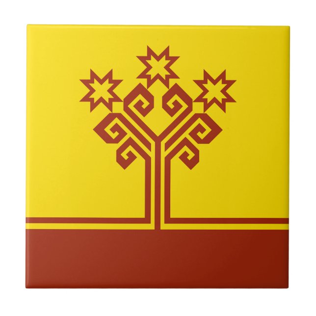 Chuvashia Flag Tile (Front)