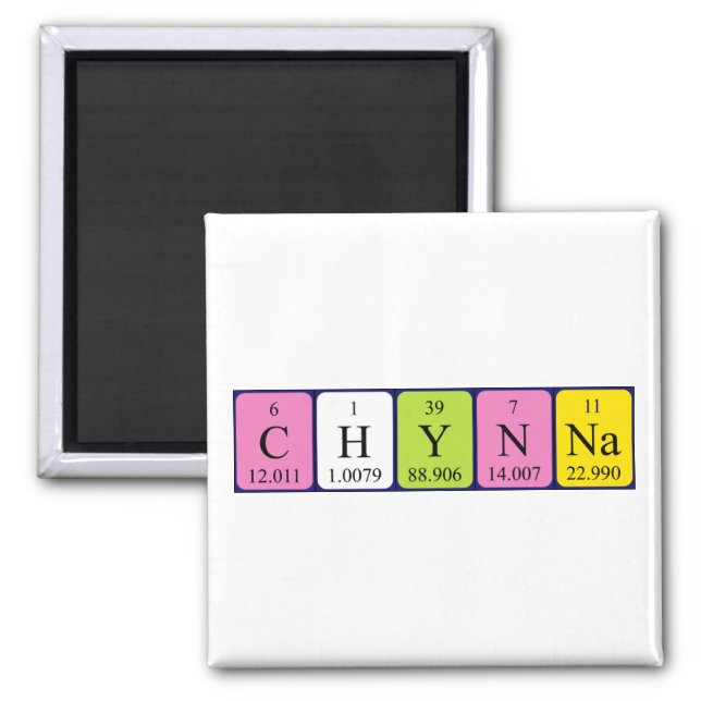 Chynna periodic table name magnet (Front)