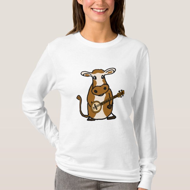 CI- Cow Playing the Banjo Shirt (Front)