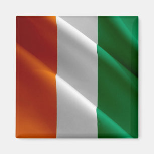 CI - Ivory Coast - Flag Waving Magnet
