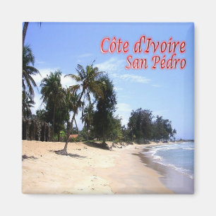 CI - Ivory Coast - San Pédro - beach Magnet