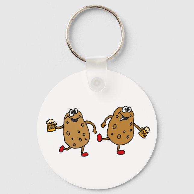 CI- Smashed Potatoes Cartoon Key Ring (Front)
