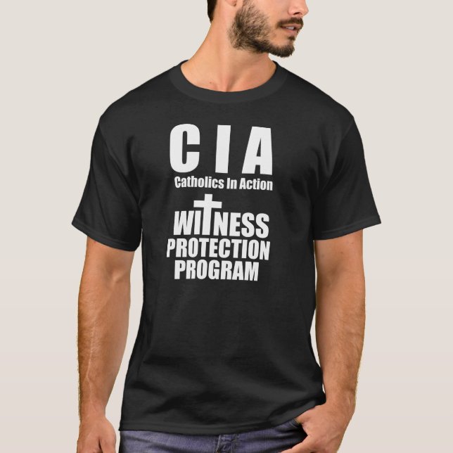 CIA Catholics In Action T-Shirt (Front)
