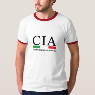 CIA Cocky Italian American Funny Mens T-Shirt