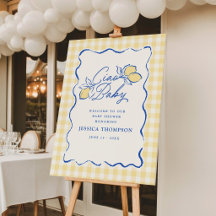 Ciao Baby Amalfi Lemon Blue & Yellow Baby Shower