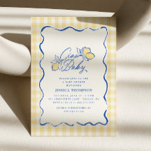 Ciao Baby Amalfi Lemon Blue & Yellow Baby Shower