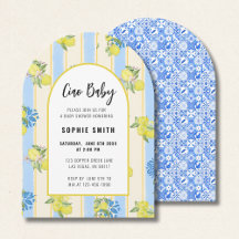 Ciao Baby, Grafeful Lemon, Italian Blue Tiles Arch