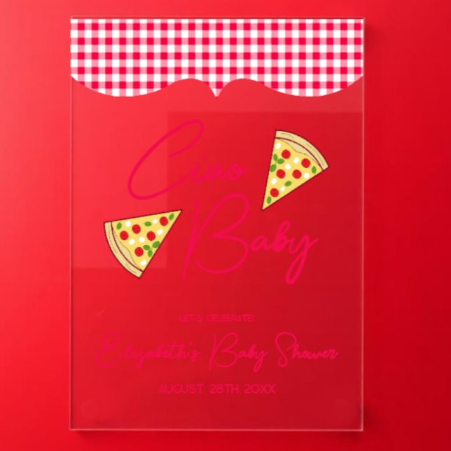 Ciao Baby Italian Baby Shower Acrylic Sign (Creator Uploaded)