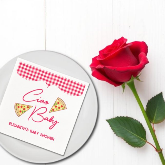 Ciao Baby Italian Baby Shower Napkin (Creator Uploaded)
