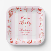 Ciao Baby Italian Hand Drawn Lemon Baby Shower