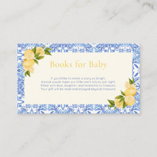 Ciao Baby Italian Lemon Baby Shower Books For Baby Enclosure Card