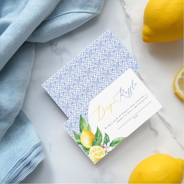 Ciao Baby Italian Lemon Positano Diaper Raffle Enclosure Card (Creator Uploaded)