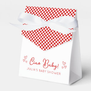 Ciao Baby! Italian Themed Red Baby Shower Favour Box