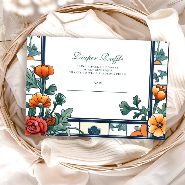Ciao Baby Italy Inspired Baby Showe Diapper Raffle Enclosure Card (Creator Uploaded)