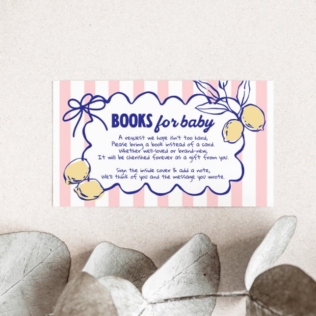 CIAO BABY Lemon Mediterranean Books for Baby Enclosure Card (Creator Uploaded)